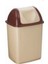 Döner Kapaklı 8,4 Lt Mutfak ve Banyo Çöp Kovası Bej 1