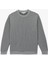 Dokulu Uzun Kollu Basic Bisiklet Yaka Sweatshirt 1