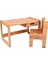 Tek Kişilik Çekmeceli Ahşap Çocuk Oyun & Aktivite Masa ve Sandalye Takımı - 18MM Ceviz Renk Mdf 3
