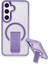 Samsung Galaxy S24 Tork Magsafe Standlı Kapak - Lila - MRS1388-9659 2