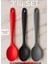 Boyuna Bak 3’lü Silikon Servis Kaşığı Seti, 20 Cm, Ultra Sert Uç, Yanmaz ve Yapışmaz 1