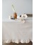 Keten Fırfırlı Bej Masa Örtüsü, Şık ve Zarif Dekorasyon Için Ideal Seçim 5