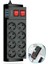 Omb Store Isıya Dayanıklı Termal Akım Korumalı 2 Metre 16A 4000W 8li Priz ve 3 USB Li Uzatma Kablosu 4