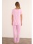 Yakası Dantel Detaylı Pijama Takımı 7