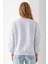 Kadın Bisiklet Yaka Taşlı Ayıcık Nakışlı 3ip Sweatshirt Gri - 2625 8