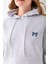 Kadın Kapüşonlu Taşlı Fiyonk Nakışlı 3ip Sweatshirt Gri - 2623 7