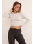 Basic Bisiklet Yaka Uzun Kollu Crop Body 1