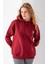 Kadın Kapüşonlu Taşlı Fiyonk Nakışlı 3ip Sweatshirt Bordo - 2623 3
