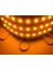3’lü Mercek Modül Led, 1.5W, 12V, Smd 2835, Amber, 10 Adet 1