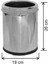 5 Lt Plastik Iç Kovalı Paslanmaz Çöp Kovası, Gri Renk 1