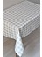Gri Kare Elyaflı Pvc Masa Örtüsü, Kolay Temizlenir, Şık ve Dayanıklı Tasarım 3