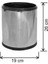 Gri 5 Litre Plastik Iç Kovalı Paslanmaz Çöp Kovası 1