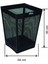 13 Lt Kare Paslanmaz Çöp Kovası, Siyah, Şık ve Dayanıklı Tasarım 1