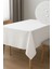 Beyaz Kumaş Masa Örtüsü, Su ve Leke Itici, Dayanıklı ve Modern Tasarım 4