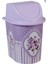 Lila ve Gri Renklerde Şık ve Kullanışlı Çöp Kovası, Pratik Çözüm Sağlar. 1