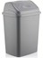 Gri 3.5 Litre Mini Çöp Kovası, Pratik ve Şık Ev Temizlik Aksesuarı 1
