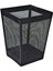 Siyah Kare Ofis Çöp Kovası, Fileli, 13 Litre, Şık ve Kullanışlı Tasarım 1