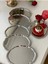 Paslanmaz Çelik Oval Tepsi 20-25CM, 6'lı, Çay Kahve Sunum, Nişan, Ikram, Yüzük Için 3