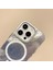 Apple iPhone 16E Uyumlu Kılıf Zebana Glow Taşlı Silikon Kılıf (Kablosuz Şarj) Gri 3