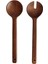 Sağlam Ahşap Akasya Salata Kaşığı, 2’li, Kahverengi, Dayanıklı ve Şık Tasarım 1