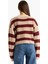 Regular Fit V Yaka Çizgili Düğmeli Triko Hırka Z8539AZ25WN 6