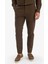 %100 Pamuk Slim Fit Beli Lastikli Keten Görünümlü Cepli Düz Paça Jogger Pantolon D2671AX25AU 3