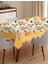 Yumuşak ve Lekesiz Günlük Meyveli Masa Örtüsü, Sarı Renk 1