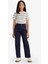 Kız Çocuk Straight Fit Geniş Bol Paça Cepli Pamuklu Okul Pantolonu C9471A825AU 1