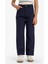 Kız Çocuk Straight Fit Geniş Bol Paça Cepli Pamuklu Okul Pantolonu C9471A825AU 4