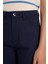 Kız Çocuk Straight Fit Geniş Bol Paça Cepli Pamuklu Okul Pantolonu C9471A825AU 5