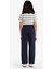 Kız Çocuk Straight Fit Geniş Bol Paça Cepli Pamuklu Okul Pantolonu C9471A825AU 6