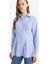 Relax Fit Çizgili Poplin Uzun Kollu Gömlek Tunik F7271AX25AU 1