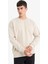 Relax Fit Bisiklet Yaka Kalın İçi Yumuşak Tüylü Basic Düz Sweatshirt T5139AZ25AU 3