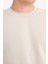Relax Fit Bisiklet Yaka Kalın İçi Yumuşak Tüylü Basic Düz Sweatshirt T5139AZ25AU 5