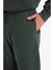 Regular Fit Beli Bağcıklı Cepli Paçası Lastikli Şardonlu Basic Düz Jogger Eşofman Altı E6326AX25AU 5