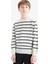 Erkek Çocuk Bisiklet Yaka Çizgili Triko Kazak F0962A825WN 1