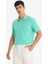 %100 Pamuk Regular Fit Polo Yaka Kısa Kollu Basic Düz Pike Kumaş Tişört C1293AX25SP 3