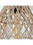 Seher Rattan Dekoratif Lamba 25X27 Cm, Bej, Şık ve Sıcak Atmosferler Için 3