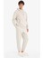 Regular Fit Beli Bağcıklı Cepli Paçası Lastikli Şardonlu Basic Düz Jogger Eşofman Altı E6326AX25AU 1