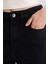 Mom Fit Yüksek Bel Katlamalı Paça Jean Şort E0519AX25SM 5