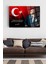 Renkli Cam Tablo, Atatürk Temalı Dekorasyon, Şık ve Zarif Duvar Süsü 2