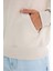 Regular Fit Kapüşonlu İçi Yumuşak Tüylü Kanguru Cepli Basic Düz Sweatshirt X8283AZ25AU 5