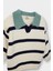 Erkek Bebek Polo Yaka Çizgili Triko Kazak C8879A525AU 2