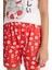 Kız Çocuk Pijama Takımı Baskılı Kısa Kollu Tişört Desenli Şort G0922A825HS 5