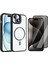 iPhone 13 Kılıf Standlı ve Kamera Lens Hediyeli M-Safe Şarj Özellikli Zore Etro Kapak + Hayalet Ekran Koruyucu 1