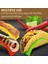 12'li Paket Taco Tepsileri Plastik Burrito Tepsileri Servis Tepsileri Taco Burrito Sosisli Sandviçler Için Parti Malzemeleri Sarı (Yurt Dışından) 4