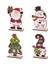 Noel Masaüstü Dekorasyonu - Noel Baba Noel Süslemeleri 4 Stilde Ahşap Noel Süsleri (Yurt Dışından) 1
