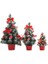 Mini Masaüstü Ağaç Ev Noel Küçük Masaüstü Dekorasyon Parti Süsü Aile, Kırmızı (Yurt Dışından) 1