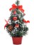 Mini Masaüstü Ağaç Ev Noel Küçük Masaüstü Dekorasyon Parti Süsü Aile, Kırmızı (Yurt Dışından) 3