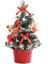 Mini Masaüstü Ağaç Ev Noel Küçük Masaüstü Dekorasyon Parti Süsü Aile, Kırmızı (Yurt Dışından) 5